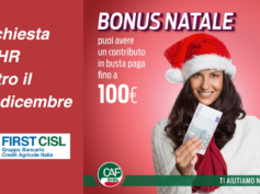 Bonus Natale: richiesta entro il 12 dicembre
