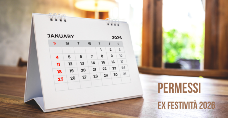 Le ex festività per il 2026