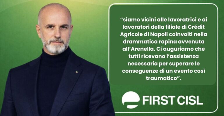 Rapina a Napoli: la solidarietà del segretario generale Riccardo Colombani