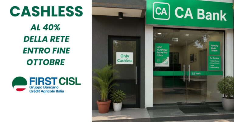 Crédit Agricole: in autunno si estende il modello cashless