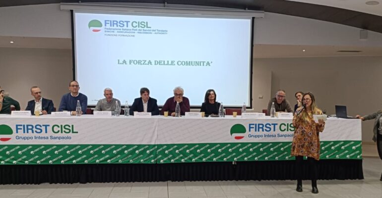 Coordinatori ed RST First Cisl ISP riuniti a Castelnuovo per fare comunità e sviluppare il proselitismo