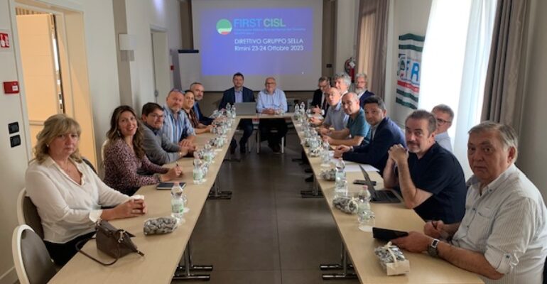 Svolto a Rimini il Direttivo di First Cisl Gruppo Sella: sempre a fianco di lavoratrici e lavoratori