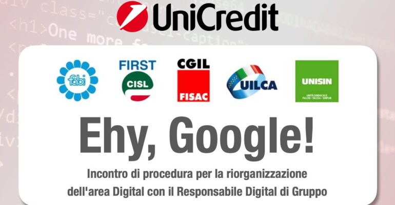 Ehy, Google! Incontro di procedura per la riorganizzazione dell’area Digital con il Responsabile Digital di gruppo