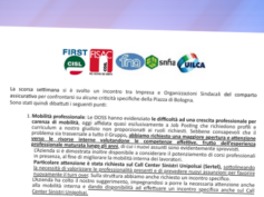 Incontro sindacale: problematiche sedi zona Fiera Bologna