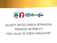 Allerta meteo Emilia Romagna: permessi retribuiti per causa di forza maggiore