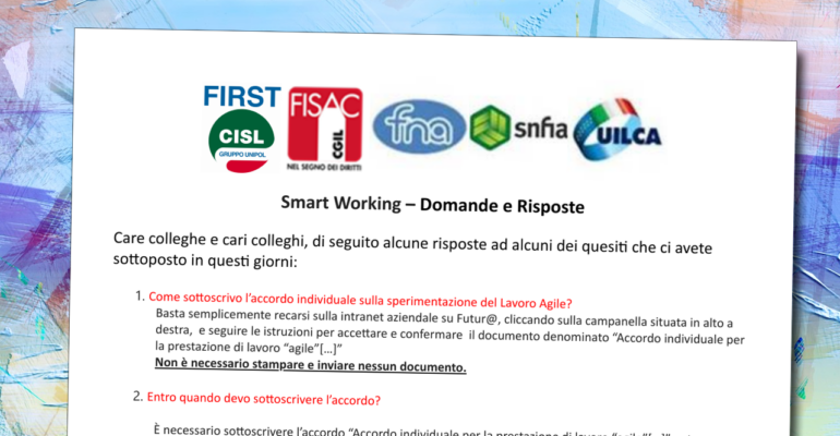 Smart Working – Domande e Risposte