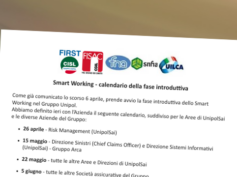 Smart Working – calendario della fase introduttiva