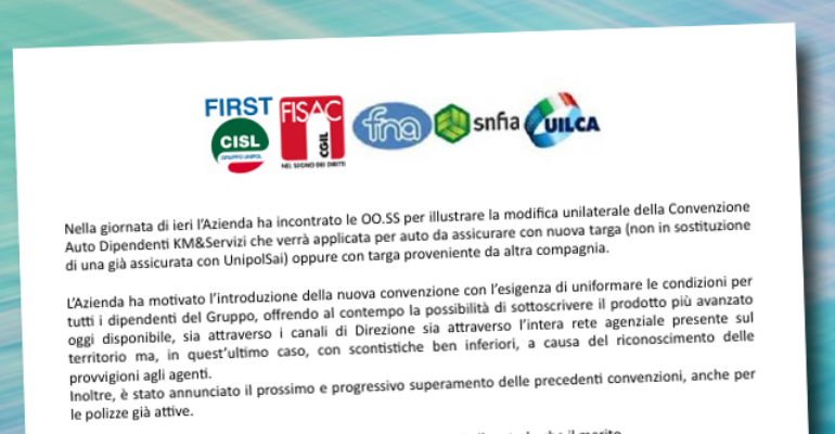 Nuova Convenzione Auto Dipendenti