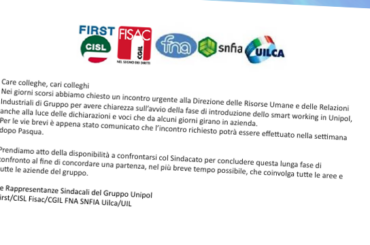 Richiesto un incontro urgente alla Direzione delle Risorse Umane e delle Relazioni Industriali di Gruppo