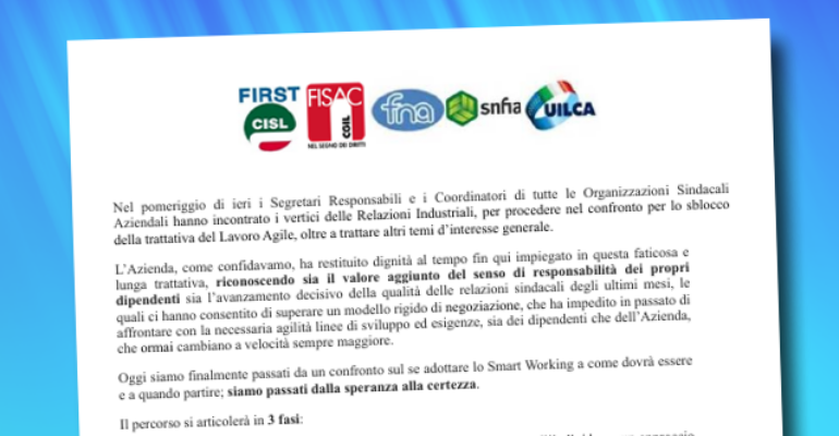 Smart Working: ci siamo quasi