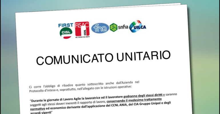 Smart Working: gli accordi sottoscritti si rispettano!