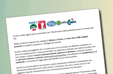 Grande partecipazione alle assemblee di Milano e Torino: un ottimo segnale per le prossime in programma