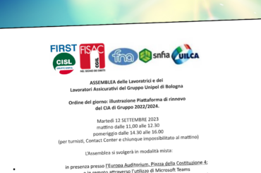 Convocazione Assemblea: illustrazione Piattaforma rinnovo CIA di Gruppo 2022/2024