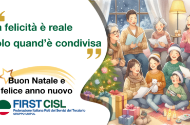 Auguri di Buone Feste da First Cisl Gruppo Unipol