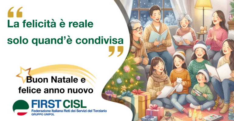 Auguri di Buone Feste da First Cisl Gruppo Unipol