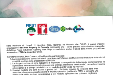 Riorganizzazione Property & Casualty