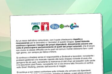 Rinnovo Cia: questo Gruppo continua ad ignorare i bisogni delle proprie persone