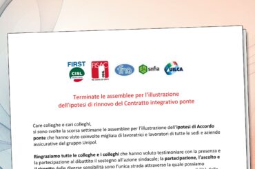 Terminate le assemblee per l’illustrazione dell’ipotesi di rinnovo del Contratto integrativo ponte