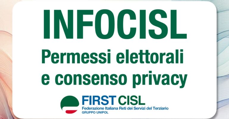 INFOCISL: permessi elettorali e consenso privacy