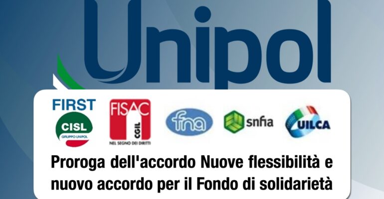 Proroga dell’accordo Nuove flessibilità e nuovo accordo per il Fondo di solidarietà