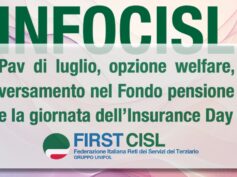 INFOCISL: Pav luglio, opzione welfare, versamento nel Fondo pensione e Insurance Day