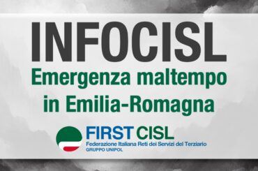 INFOCISL: Emergenza maltempo in Emilia-Romagna