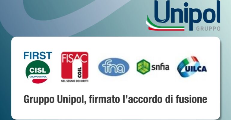Firmato l’accordo di fusione: nasce Unipol Assicurazioni Spa