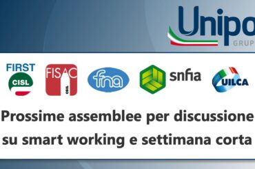 Prossime assemblee per la discussione su smart working e settimana corta
