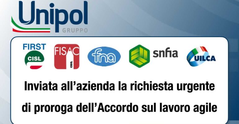 Inviata all’azienda la richiesta urgente di proroga dell’Accordo sul lavoro agile