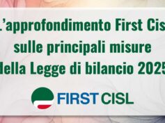 L’approfondimento First Cisl sulle principali misure della Legge di bilancio 2025