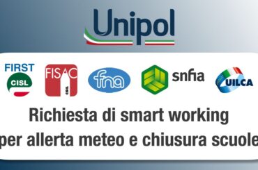 Richiesta di smart working per allerta meteo e chiusura scuole