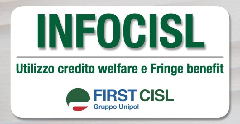 Infocisl, utilizzo credito welfare e Fringe benefit