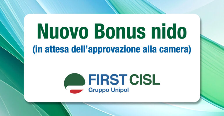 Nuovo bonus nido, in attesa dell’approvazione alla Camera