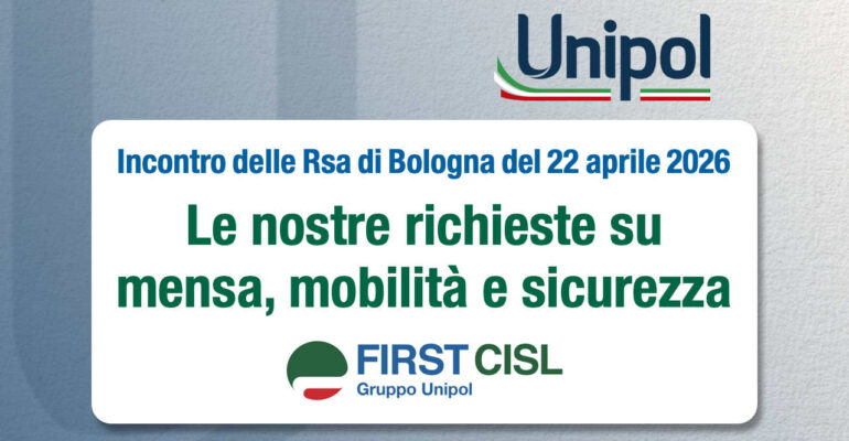 Incontro delle Rsa di Bologna del 22 aprile 2026. Le nostre richieste su mensa, mobilità e sicurezza