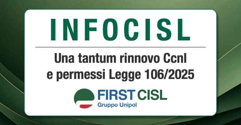 Una tantum rinnovo Ccnl e permessi Legge 106/2025