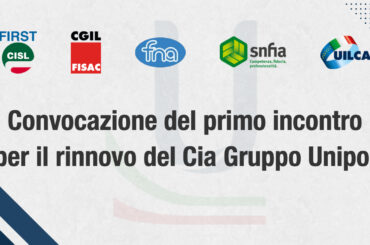 Convocazione del primo incontro per il Rinnovo del Contratto integrativo aziendale del Gruppo Unipol