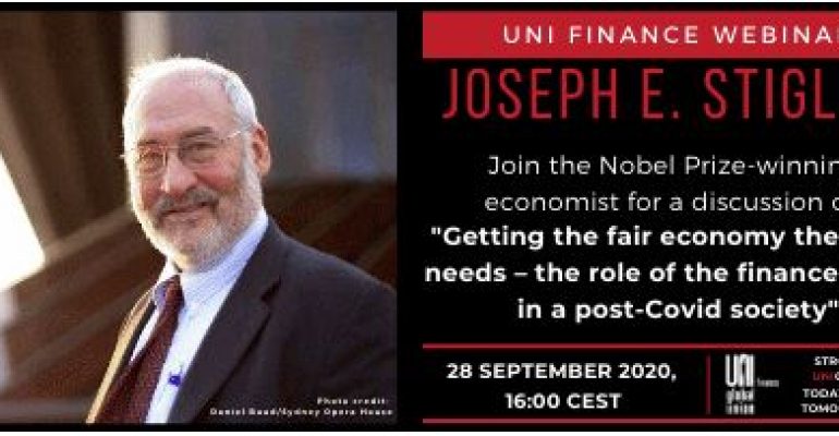 Stiglitz parla di economia e finanza post covid nel webinar Uni Finance