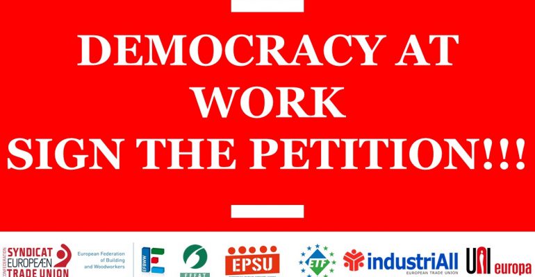 Settimana europea di mobilitazione per la democrazia nei luoghi di lavoro