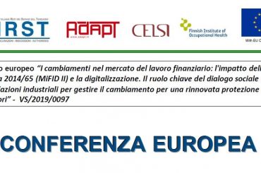 Mifid II, tutela del risparmio e dei lavoratori. Le proposte First Cisl all’Europa