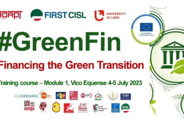 Banche e transizione verde, il 4 e 5 luglio sindacalisti europei in aula