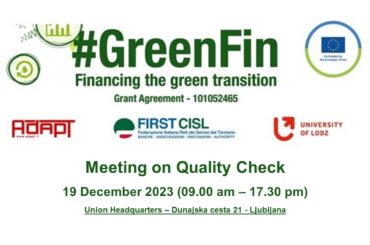 Banche, sostenibilità e transizione verde, proseguono i lavori del progetto europeo GreenFin