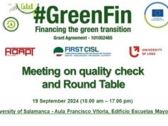 Green Deal europeo, risultati raggiunti e ruolo della finanza sostenibile. La tavola rotonda First Cisl nell’Università di Salamanca