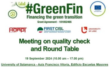 Green Deal europeo, risultati raggiunti e ruolo della finanza sostenibile. La tavola rotonda First Cisl nell’Università di Salamanca