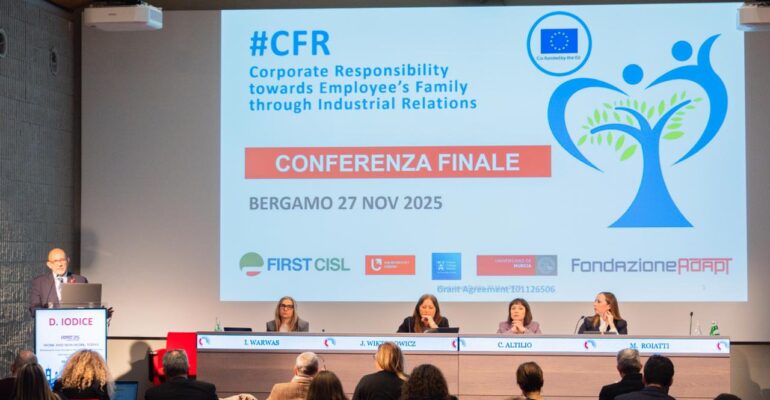 Responsabilità familiare d’impresa: a Bergamo la tavola rotonda, le conclusioni di First Cisl e la sfida per le relazioni industriali del settore