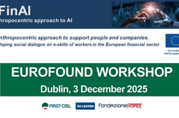 Come cambia il lavoro bancario con l’IA? Il workshop europeo First Cisl a Dublino