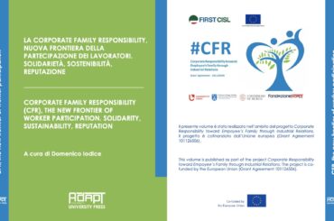 Responsabilità familiare d’impresa: pubblicato il volume conclusivo del progetto europeo #Cfr