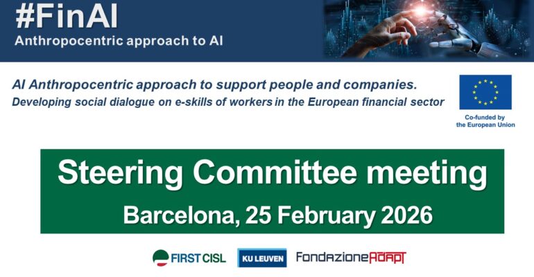 Intelligenza artificiale e impatto sul lavoro in banca. First Cisl a Barcellona per il meeting europeo #FinAI