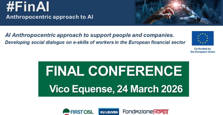 Il futuro del lavoro nell’era dell’intelligenza artificiale, la conferenza finale del progetto #FinAI