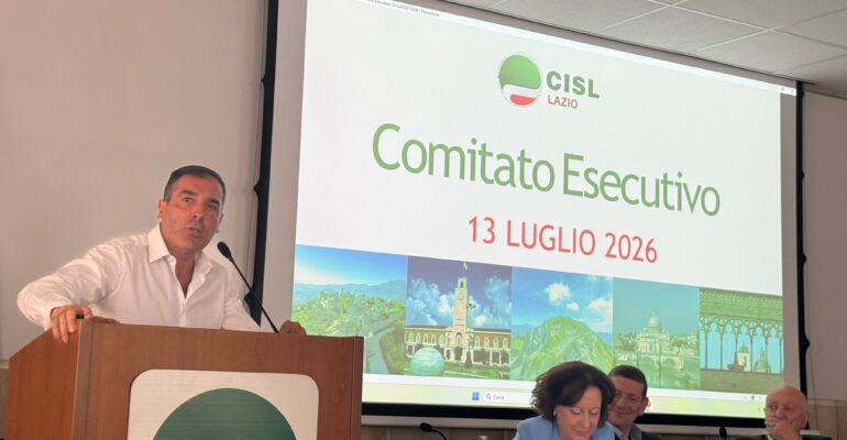 First Cisl Lazio al C.E. Cisl Lazio: linea comune, impegno condiviso