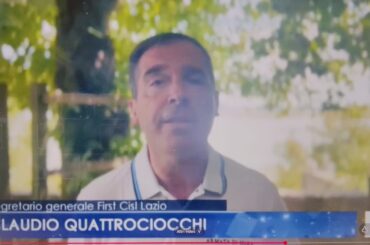 First Cisl Lazio al Tgr Lazio: sulla desertificazione bancaria la regione sta affrontando una grave crisi